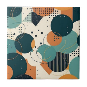 Formas Orgânicas Abstratas Futuristas Azul Coral T