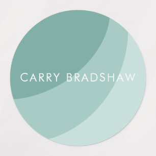 Formas orgânicas Simples Etiquetas Azuis