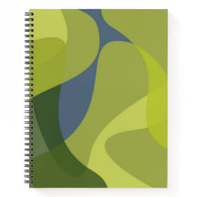 Formas orgânicas verdes, legal, modernas e ondulad