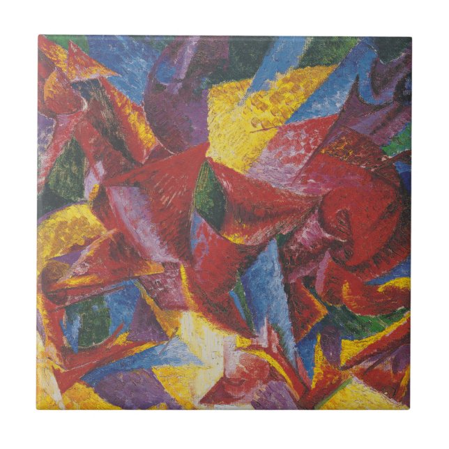 Formas plásticas de um cavalo - Umberto Boccioni (Frente)