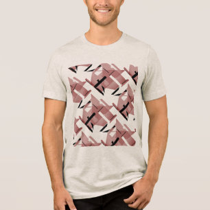 Formas preto cor-de-rosa brilhante Grandes Azulejo