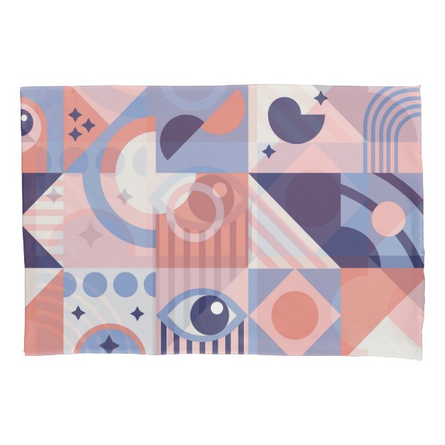 Formas Quadradas: Abstrato Geométrico Mosaico Geom (Frente)