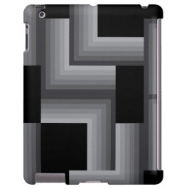 Formas quadradas pretas, prateadas, legal, únicas,