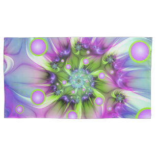Formas Redondas Espirais Coloridas Arte Fractal Ab