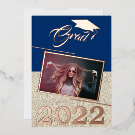 Formatação de Fotos Marinho Azul Rústica Dourada