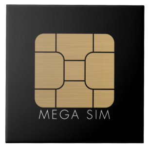 Formato mega do cartão esperto de SIM