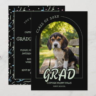 Formatura de Cachorrinho com Convite de Foto de An