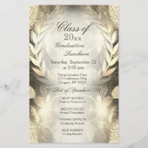 Formatura | Dourada Laurel Leaf