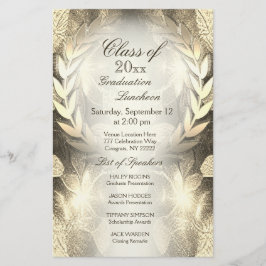 Formatura | Dourada Laurel Leaf