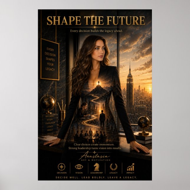 Forme o Futuro – Poster de Liderança (Frente)