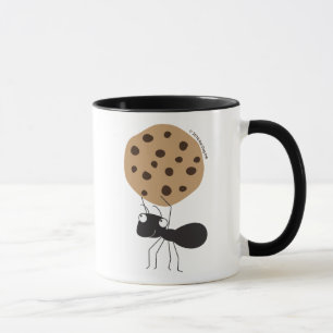 Formiga com caneca do biscoito