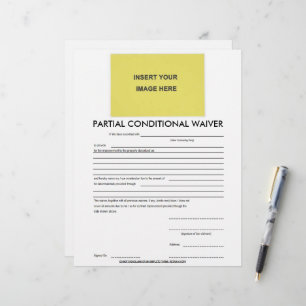 Formulário de Dispensa Condicional Parcial do vazi