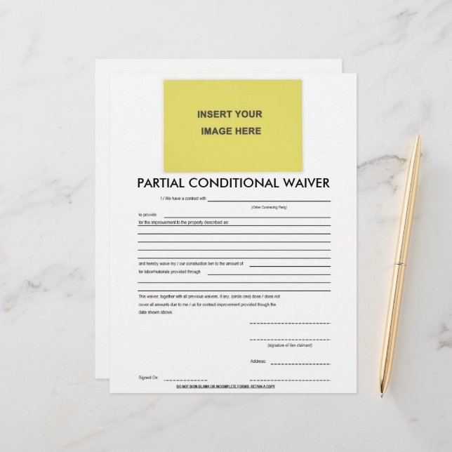 Formulário de Dispensa Condicional Parcial do vazi (Frente/Verso In Situ)