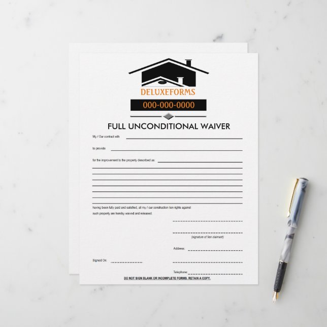 Formulário de Dispensa Incondicional do Cheio Telh (Frente/Verso In Situ)