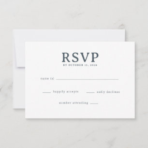 Formulário de RSVP Cinza Elegante