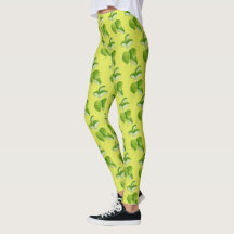 Formulários em verde sobre leggings
