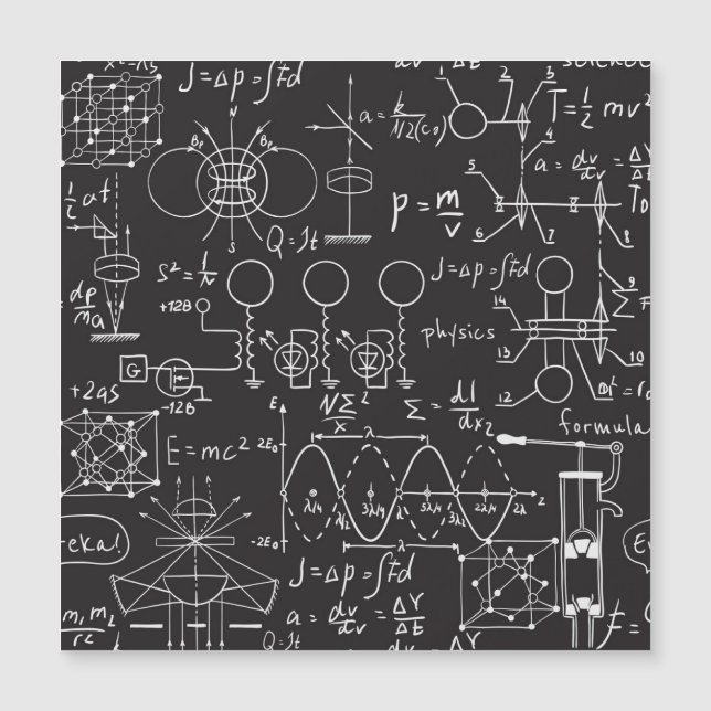 Fórmulas Científicas: Padrão de Cálculos do Quadro (Frente)