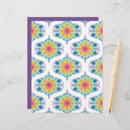 Fornalha Floral Máxima Arco-Íris dos anos 70 Ogee