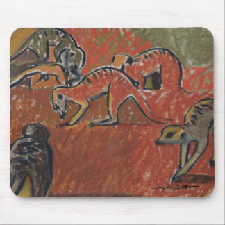 Forragem de Meerkats - mousepad da arte