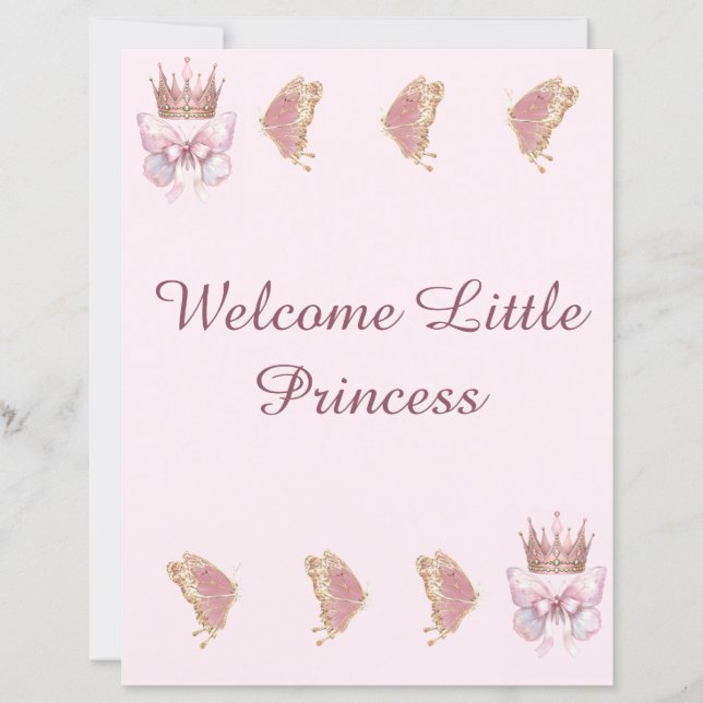 Forro de Bandeja Rosa Dourado Princesa Real (Frente)