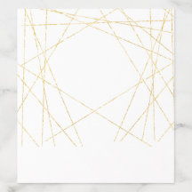 Forro de envelope de linha de ouro moderno para ca