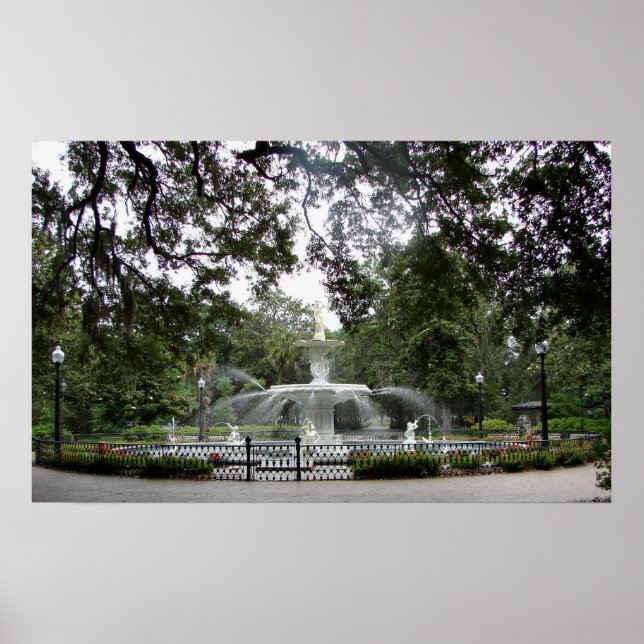 Forsyth Park Fountain - poster (Frente)