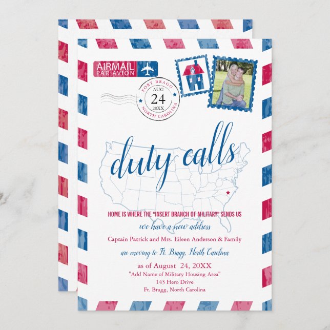 Fort Bragg, Anúncio de Movimentação Militar do NC (Frente/Verso)