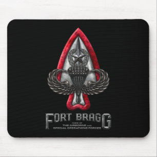 Fort Bragg Black Mousepad