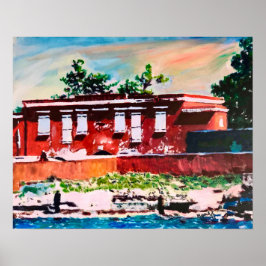 Fort Frederik Marco Histórico Poster 20x16