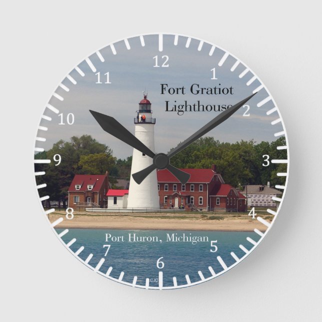 Fort Gratiot Lighthouse do relógio de água (Frente)