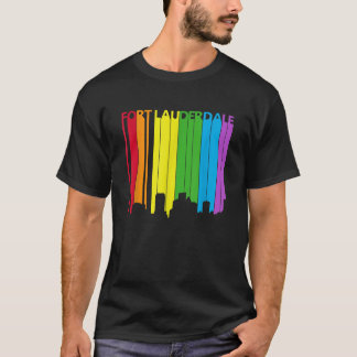 Fort Lauderdale Skyline LGBT Pride T Camisa