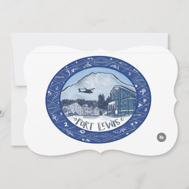 Fort Lewis Chinoiserie notecard (Frente)