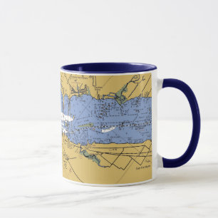 Fort Myers, caneca náutica da carta do porto de