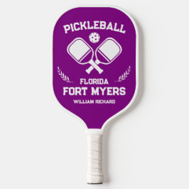 Fort Myers Florida EUA Purple e White Custom