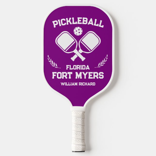 Fort Myers Florida EUA Purple e White Custom (Front)