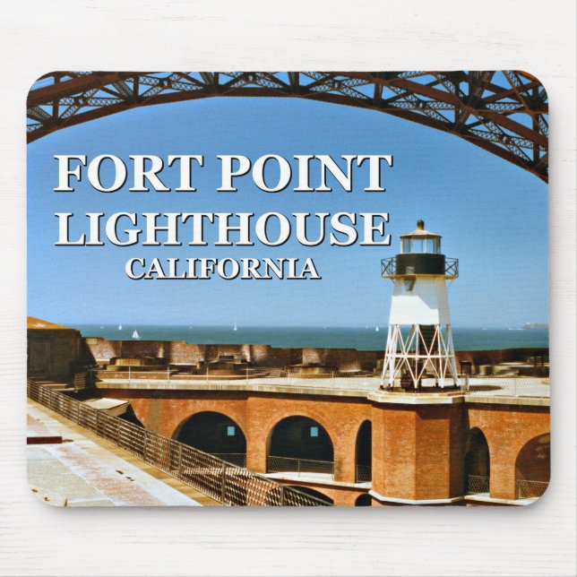 Fort Point Lighthouse, Califórnia Mousepad (Frente)