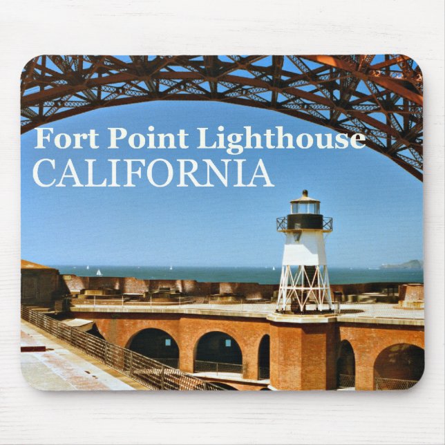 Fort Point Lighthouse, Califórnia Mousepad (Frente)