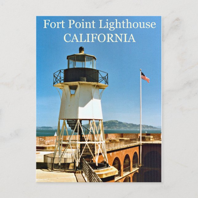 Fort Point Lighthouse, Cartão postal da Califórnia (Frente)