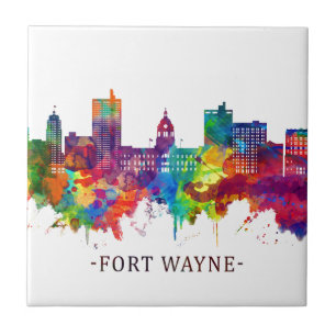 Fort Wayne Indiana Skyline