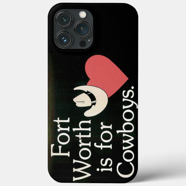 Fort Worth Cowboy iPhone / iPad case (Verso)