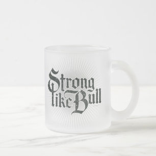 Forte Como uma caneca de café Bull