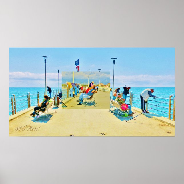 Forte dei Marmi Pier Daydream, Poster Print (Frente)