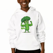 Forte Veggies Club-Flexível Brócolis Funny Cartoon