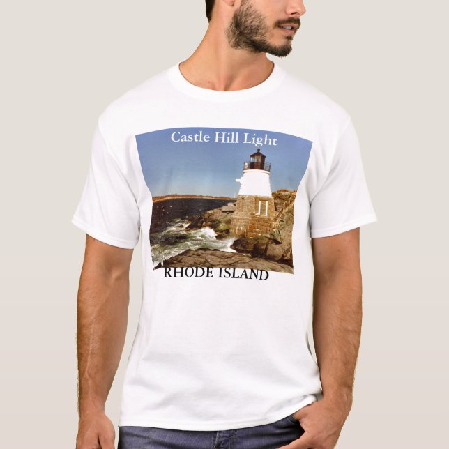 Fortifique a luz do monte, Rhode - camisa da ilha (Frente)