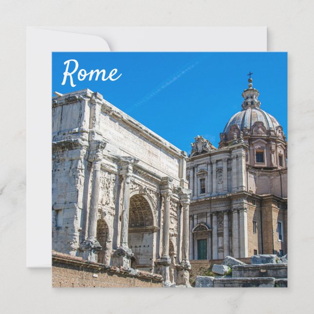Fórum Romano arruina em Roma, Itália (Frente)
