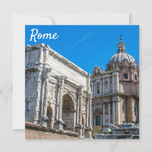 Fórum Romano arruina em Roma, Itália