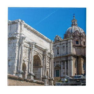 Fórum Romano arruina em Roma, Itália