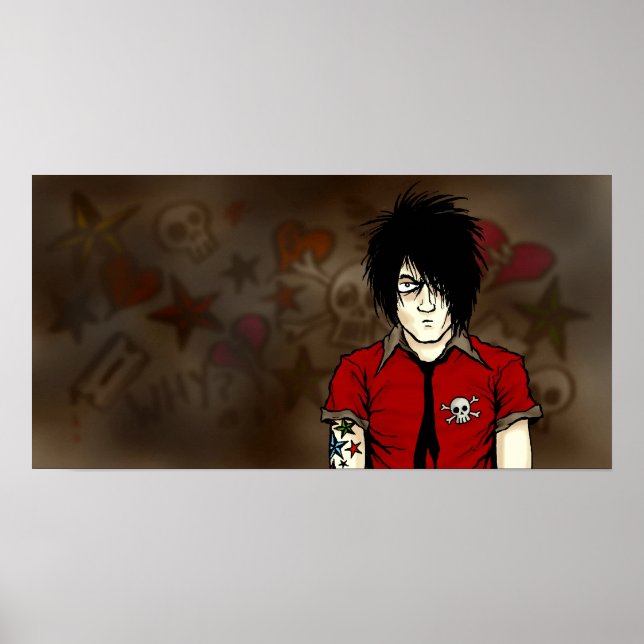 Forumwarz Emo Kid Poster (Frente)