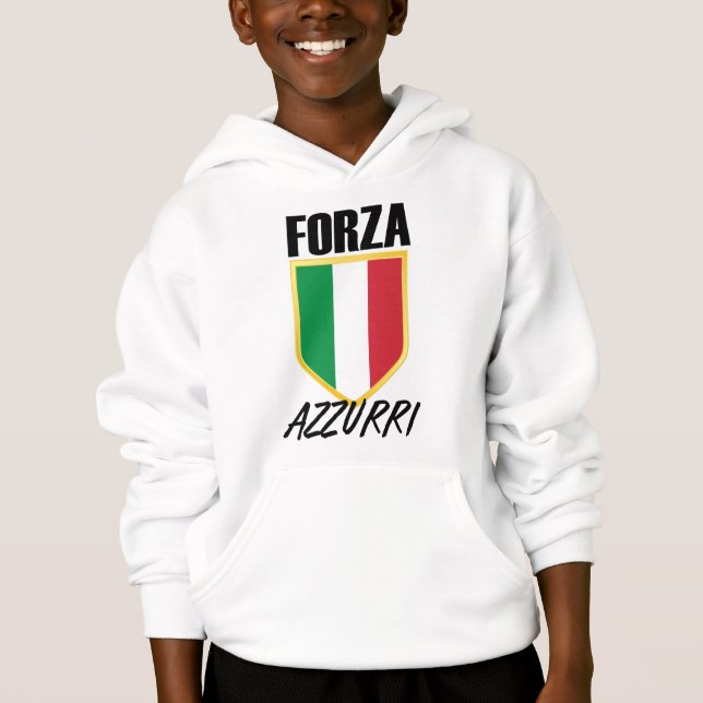 Forza Azzurri Itália Flag Soccer (Frente)