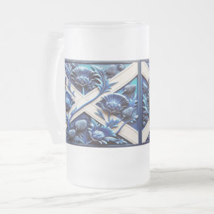 Fosco de caneca de vidro com o design de listers e